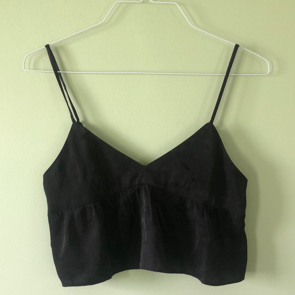 Urban Outfitters Black Crop Tank Top